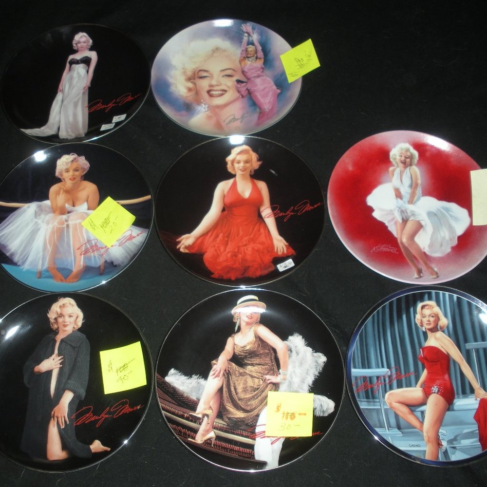 Marilyn Monroe plates